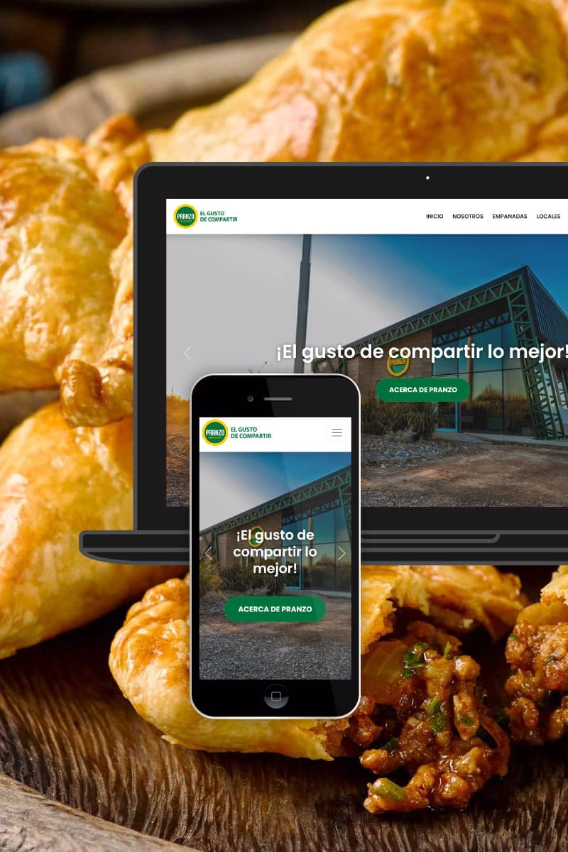Sitio web de Pranzo Empanadas