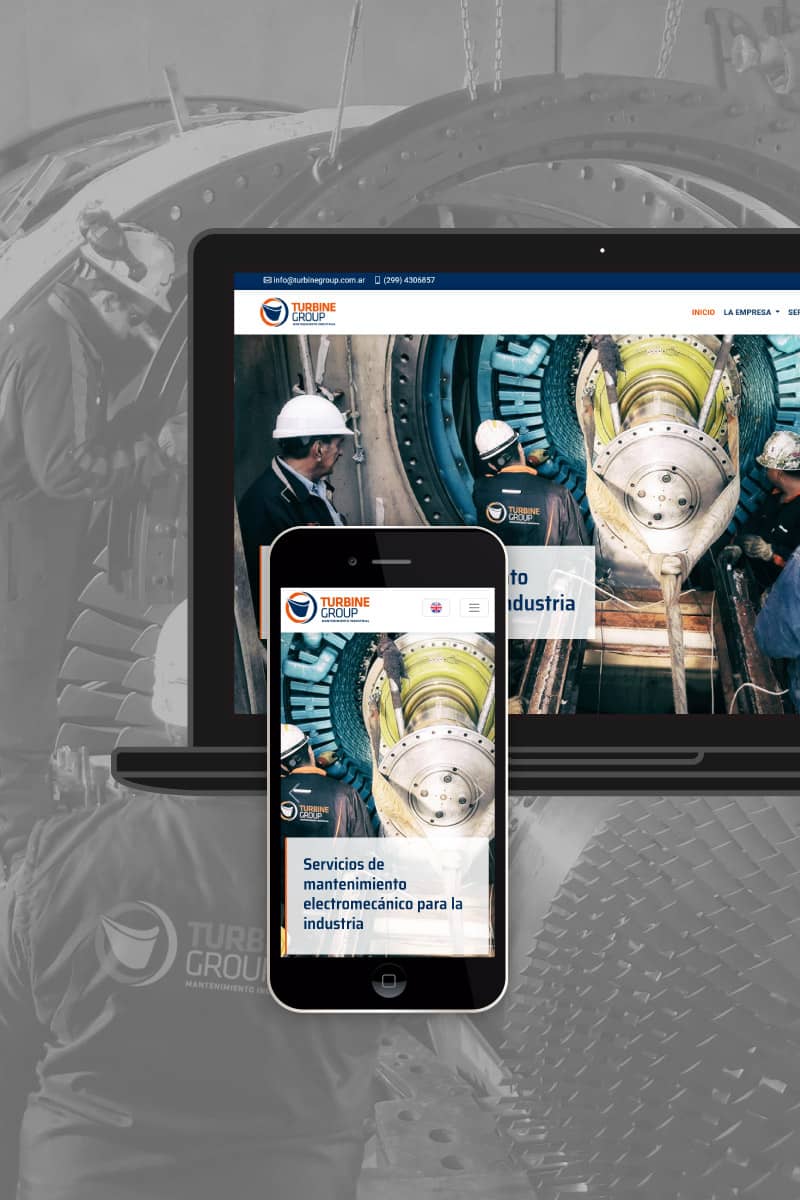 Sitio web de Turbine Group